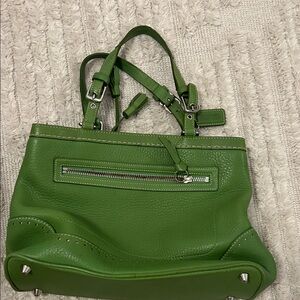 Coach vintage green bag